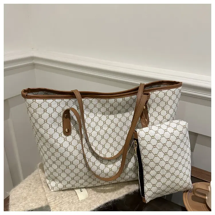 Women's 2-Piece Retro Plaid Shoulder Bag Set - Image 3