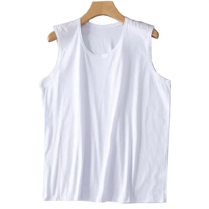 Middle-aged Women's Vest Pure Cotton Loose Old Lady Grandma's Pure Cotton Mom's Underwear Summer Thin Underwear for the Elderly