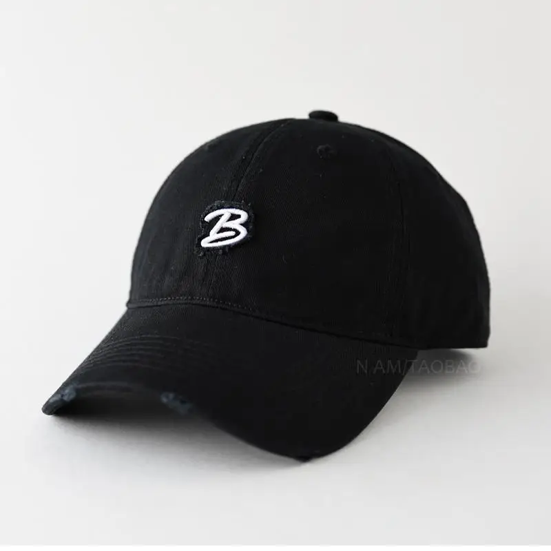 Women's Black Embroidered Baseball Cap with Logo - Image 11