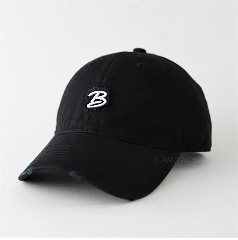 Women's Black Embroidered Baseball Cap with Logo — feature 8