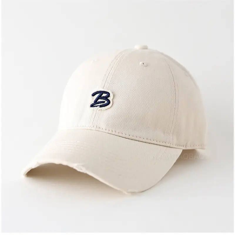 Women's Black Embroidered Baseball Cap with Logo - Image 5