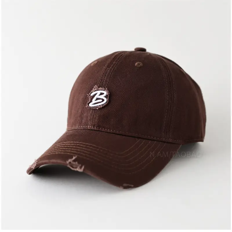 Women's Black Embroidered Baseball Cap with Logo - Image 6