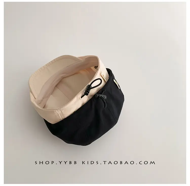 Brown Korean Letter Beret for Kids Sunshade Windproof — feature 11
