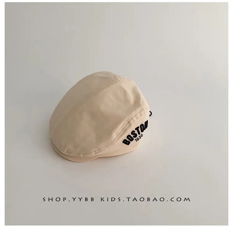 Brown Korean Letter Beret for Kids Sunshade Windproof — feature 16
