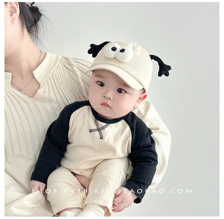 Pink Cute Baby Hat with Antennas and Eyes — feature 1