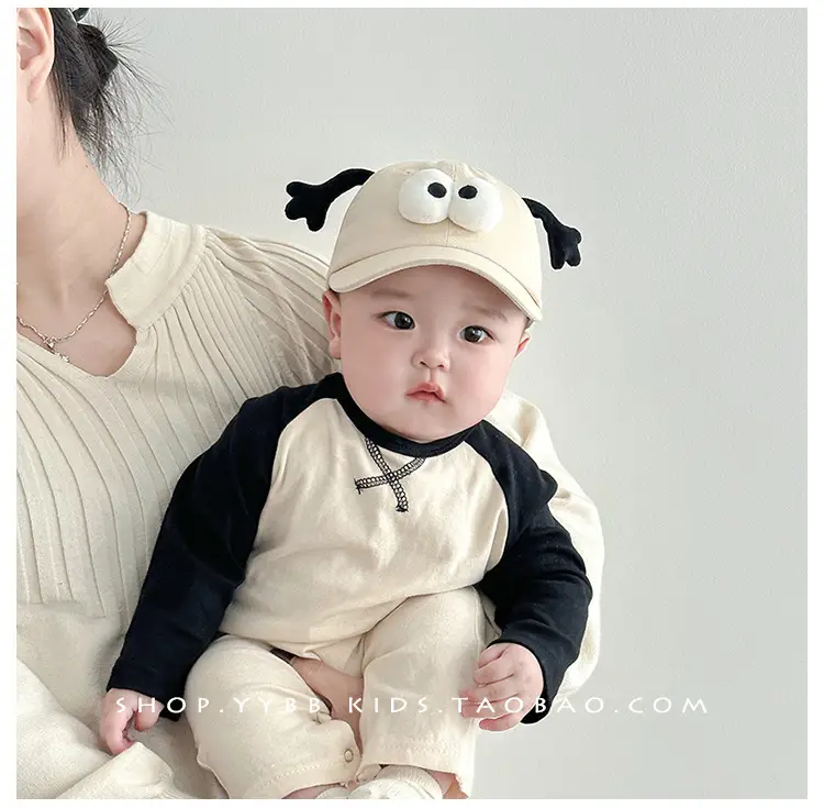 Pink Cute Baby Hat with Antennas and Eyes — feature 2