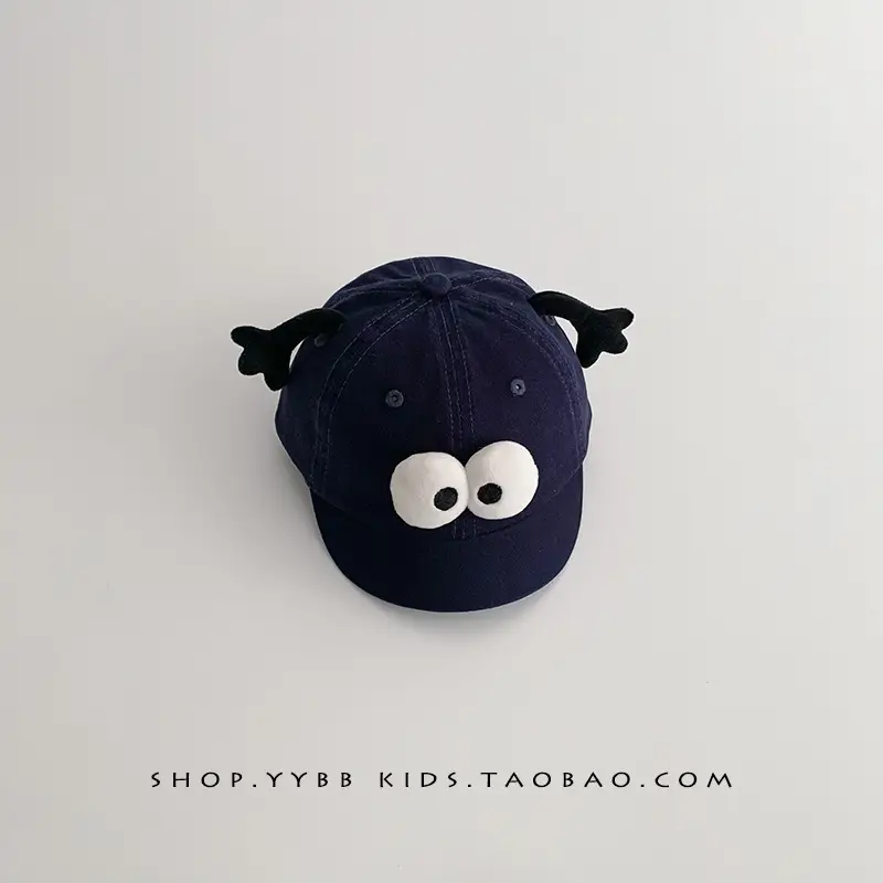 Pink Cute Baby Hat with Antennas and Eyes - Image 5