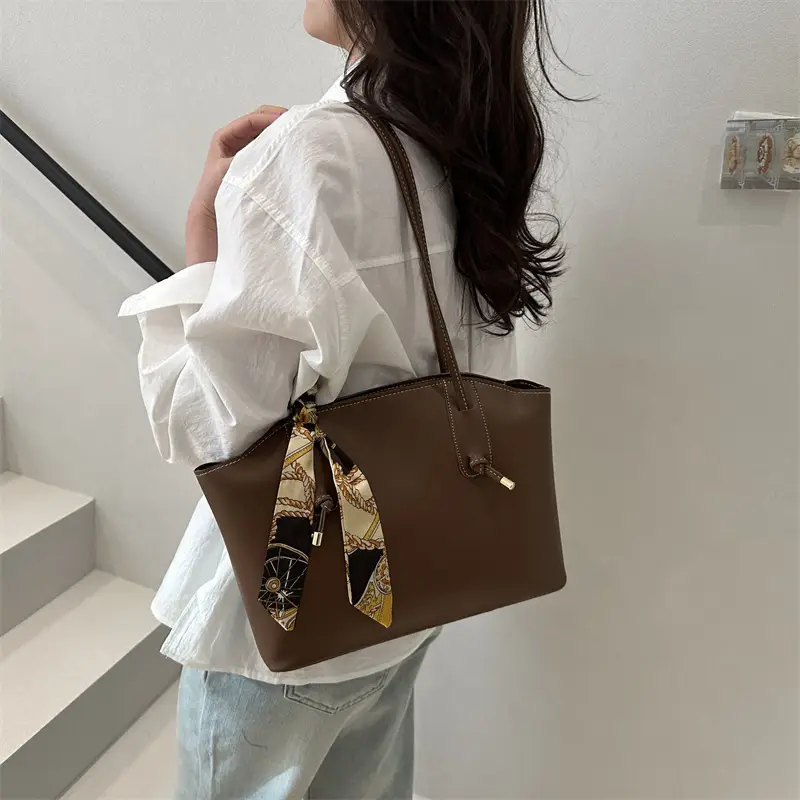 Korean Style Shoulder Tote Bag Beige 2025 - Image 6