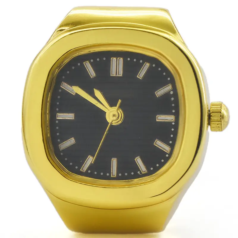 Golden Cross-Border Watch Ring with Roman Design - Image 4