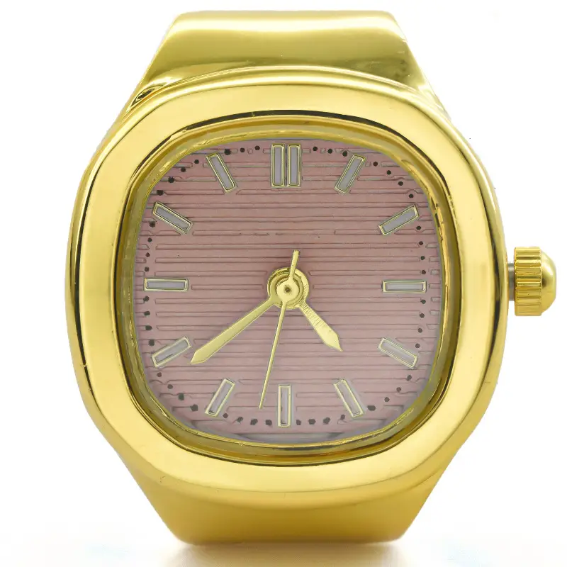 Golden Cross-Border Watch Ring with Roman Design - Image 6