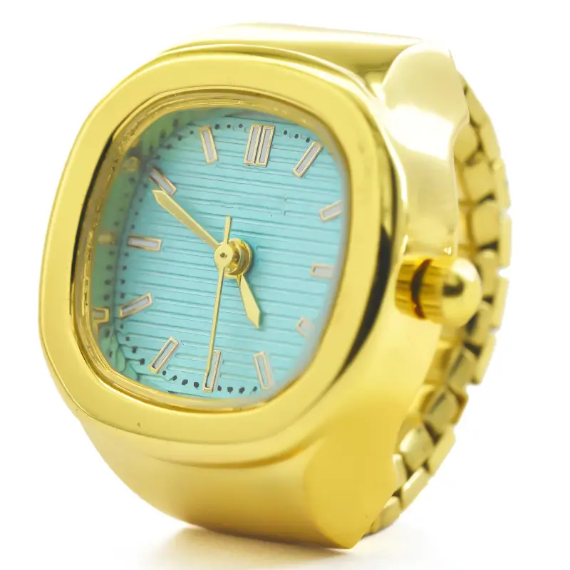 Golden Cross-Border Watch Ring with Roman Design - Image 7