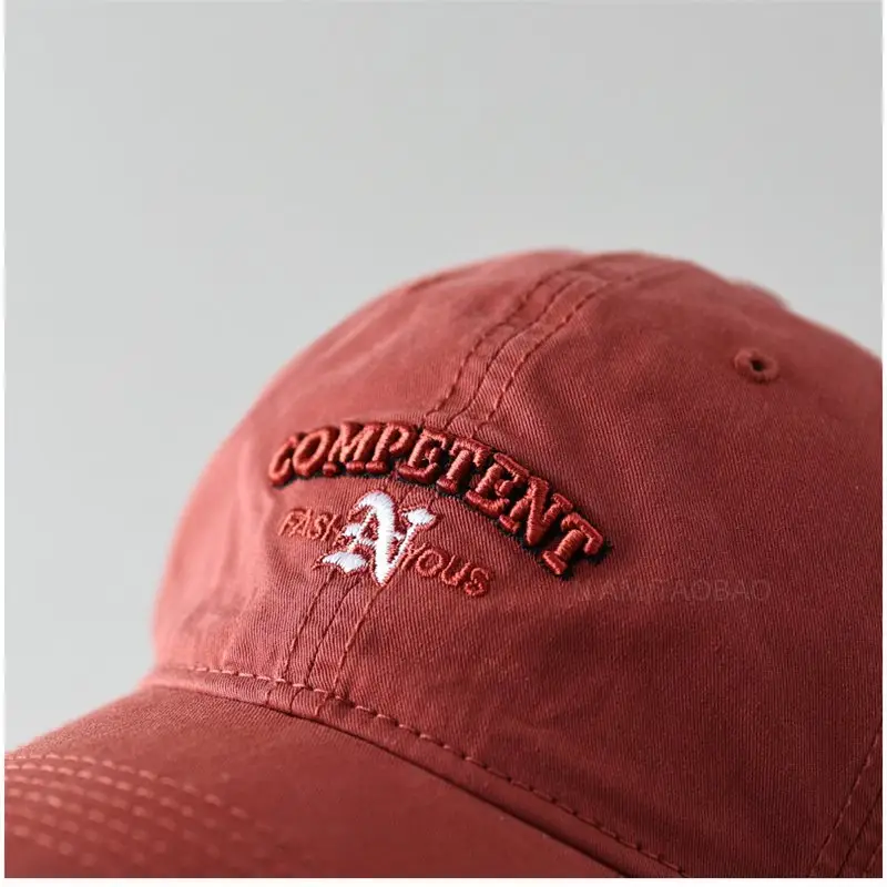 White Letter Baseball Cap Women Wide Brim Sunscreen Hat - Image 14