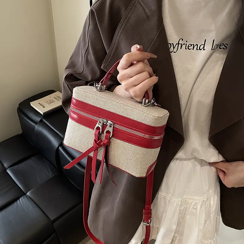 2026 Summer Crossbody Bag for Women Pink Beige - Image 14
