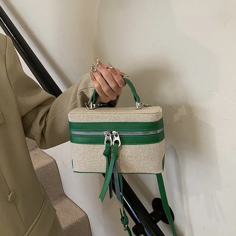 2026 Summer Crossbody Bag for Women Pink Beige - Image 4