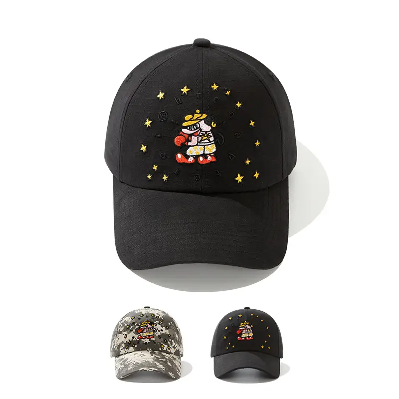 American Flag Pixel Cartoon Cap for Men Women - Image 5