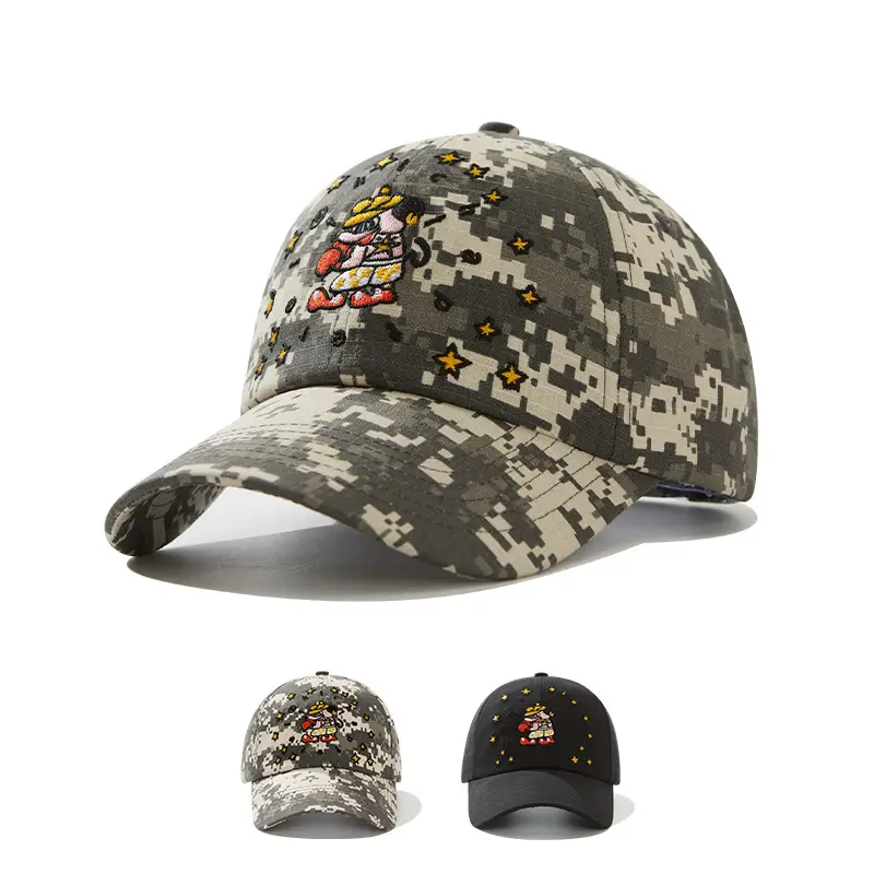 American Flag Pixel Cartoon Cap for Men Women - Image 7