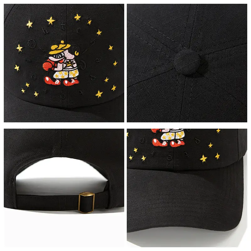 American Flag Pixel Cartoon Cap for Men Women — feature 1