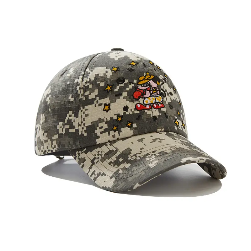 American Flag Pixel Cartoon Cap for Men Women — feature 8