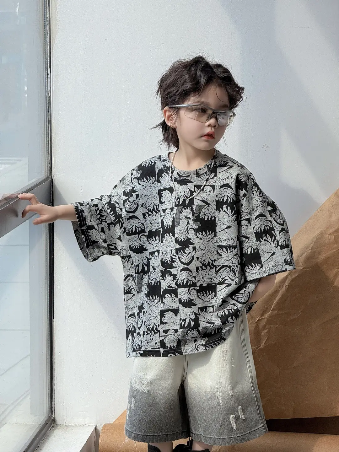 2025 Summer Boys Top Cartoon Printed Short Sleeve T-Shirt — feature 6