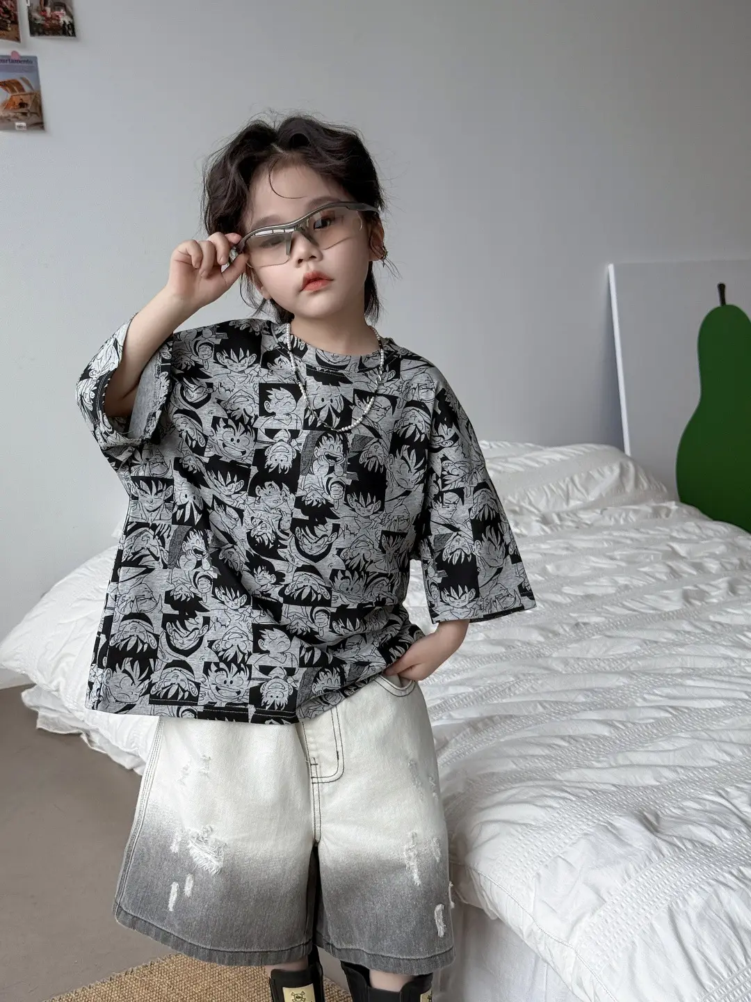 2025 Summer Boys Top Cartoon Printed Short Sleeve T-Shirt — feature 9