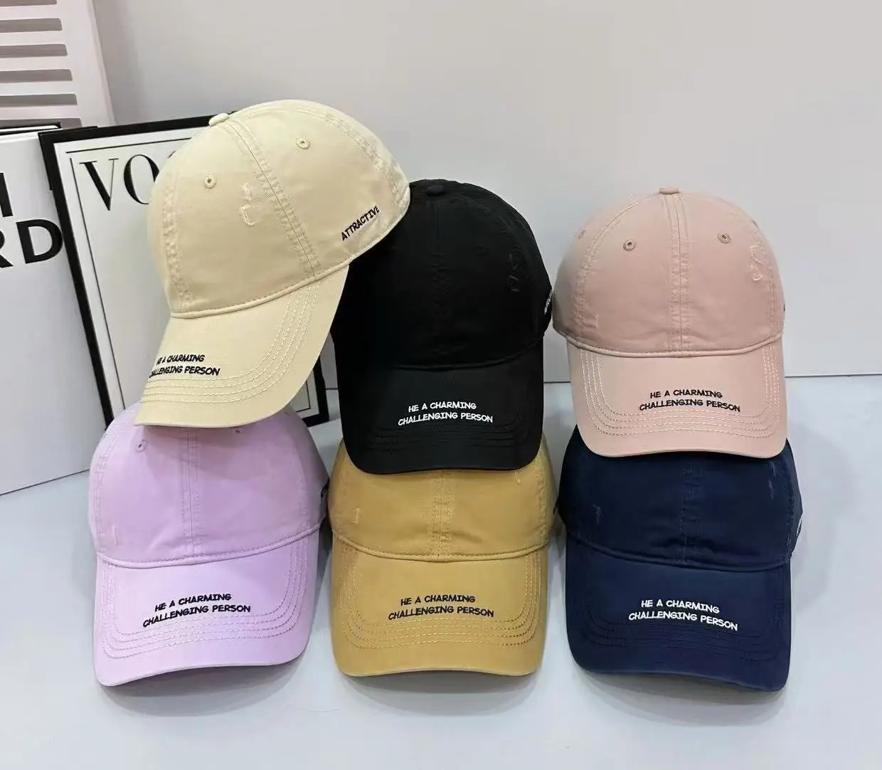 Vintage Embroidered Black Baseball Cap for Men Women — feature 3