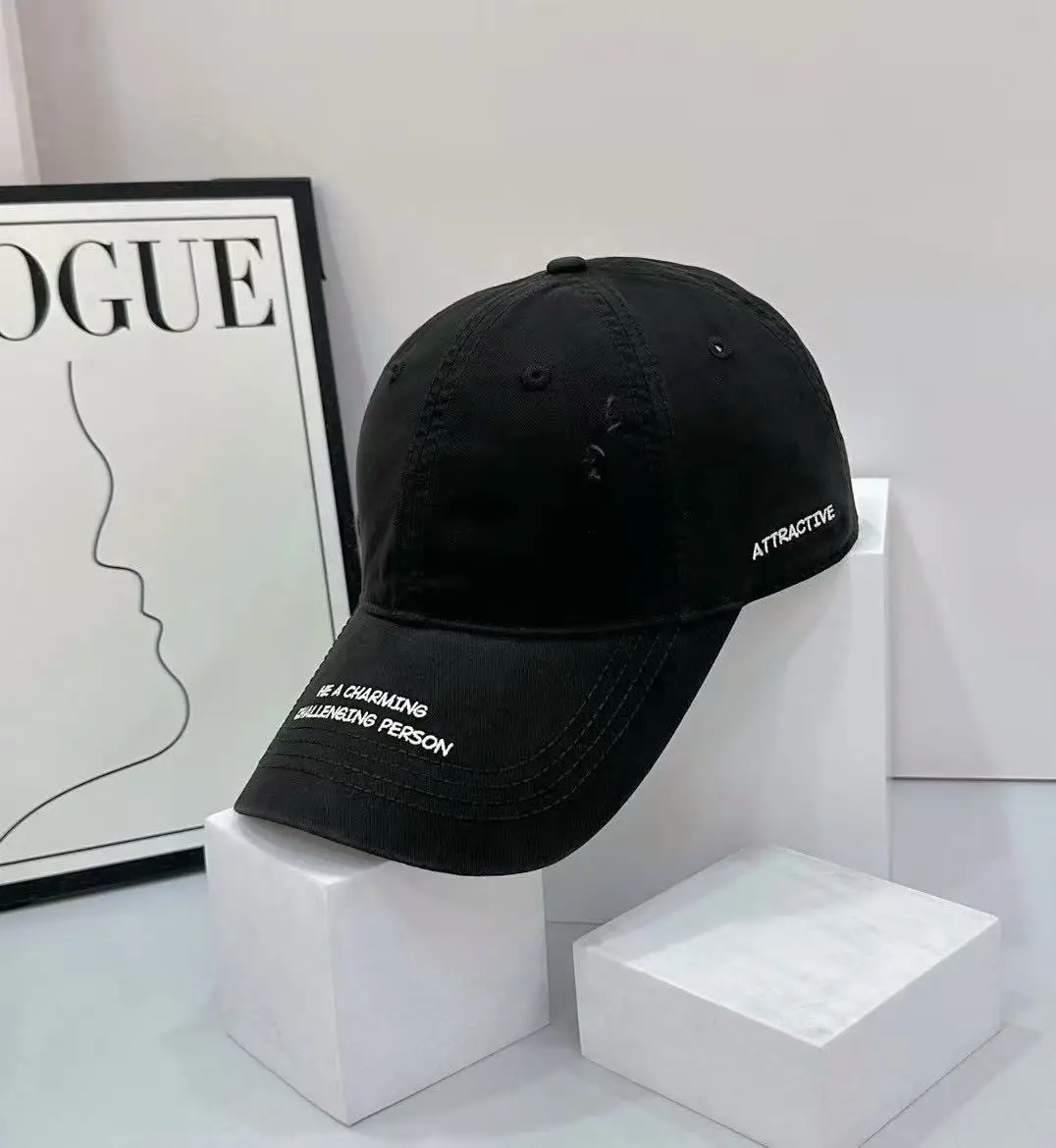 Vintage Embroidered Black Baseball Cap for Men Women — feature 9