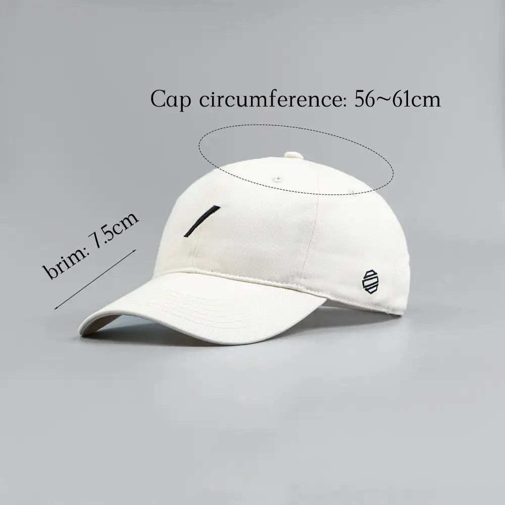 Women's White Embroidered Baseball Cap Spring New - Image 9