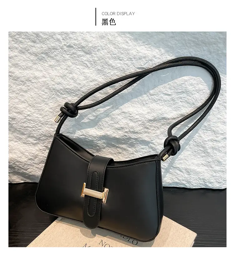 Women Retro Drawstring Bag Brown Single Shoulder Crossbody — feature 11