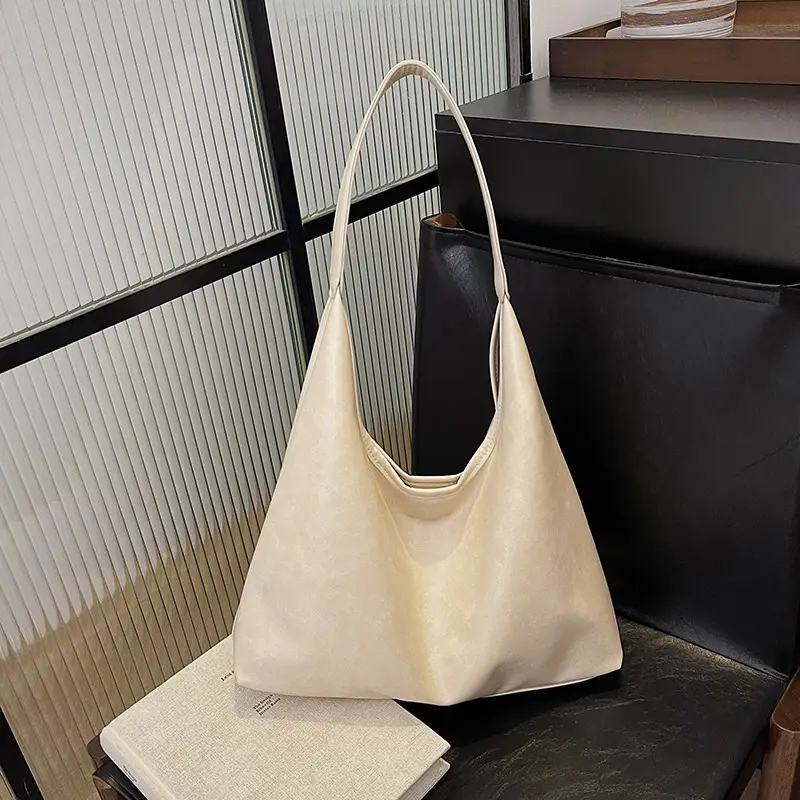 Black Korean Style Textured Shoulder Bag for Women