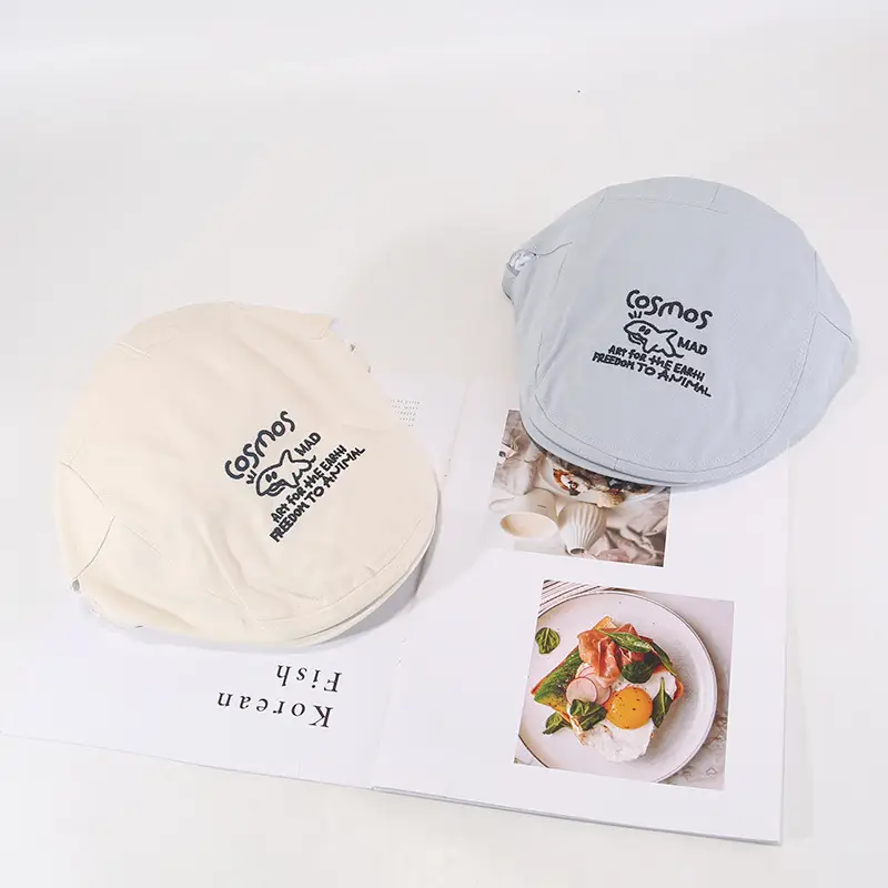 Cute Shark Embroidered Forward Cap Women Spring Summer New Korean-style Cute All-match Big Head Showface Small Cap - Image 9
