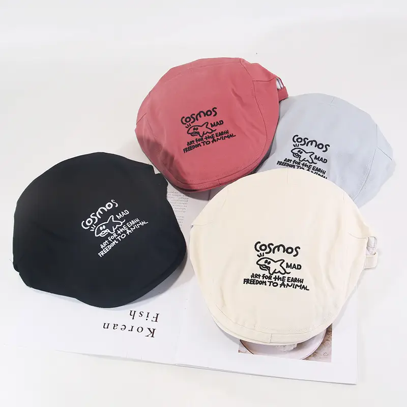 Cute Shark Embroidered Forward Cap Women Spring Summer New Korean-style Cute All-match Big Head Showface Small Cap — feature 1