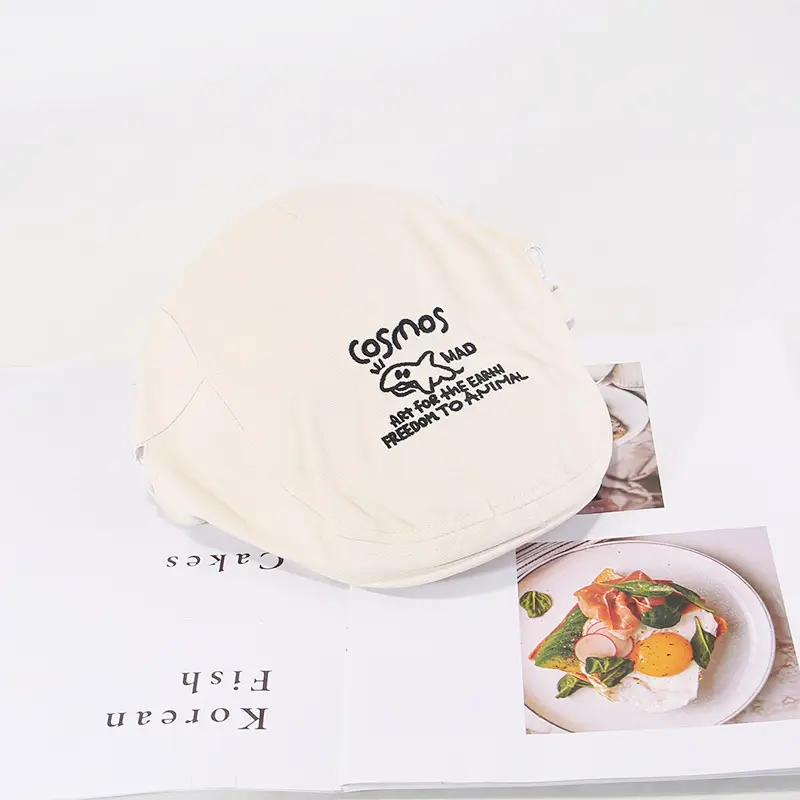 Cute Shark Embroidered Forward Cap Women Spring Summer New Korean-style Cute All-match Big Head Showface Small Cap — feature 5