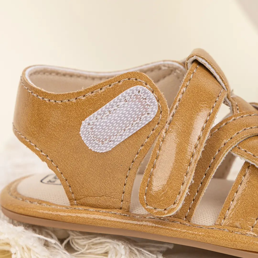 2025 summer new fashion breathable woven sandals baby solid color toddler shoes baby shoes - Image 5