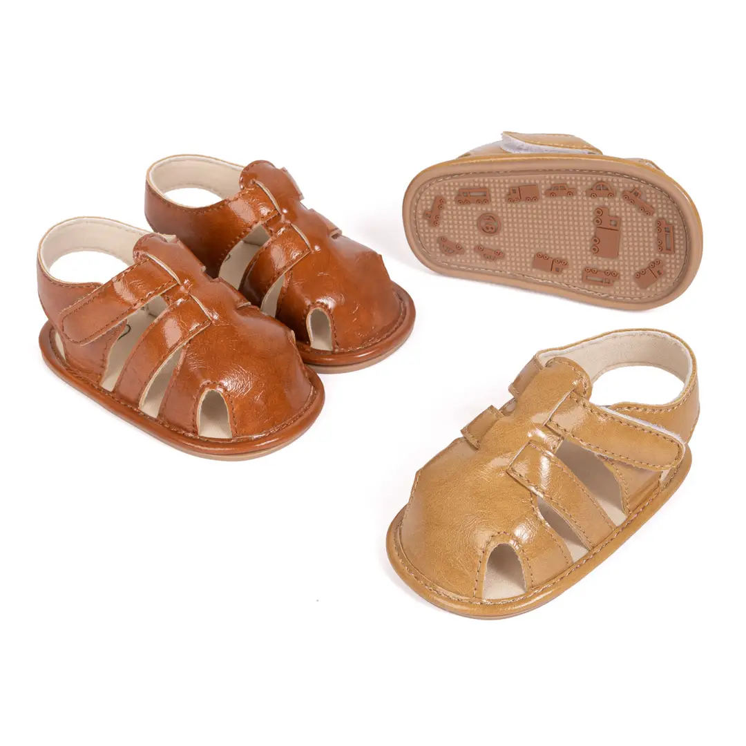 2025 Summer Breathable Baotou Baby Roman Sandals for Boys and Girls Pu Toddler Shoes Baby Shoes — feature 10