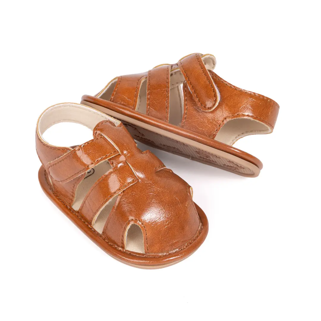2025 Summer Breathable Baotou Baby Roman Sandals for Boys and Girls Pu Toddler Shoes Baby Shoes — feature 14