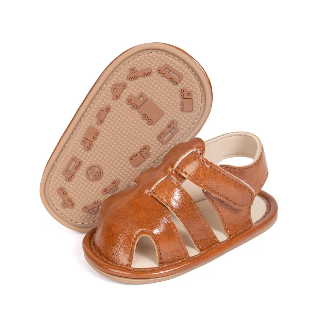 2025 Summer Breathable Baotou Baby Roman Sandals for Boys and Girls Pu Toddler Shoes Baby Shoes — feature 16