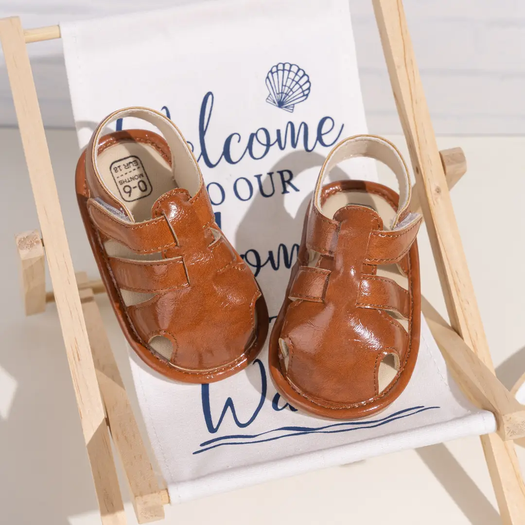 2025 Summer Breathable Baotou Baby Roman Sandals for Boys and Girls Pu Toddler Shoes Baby Shoes — feature 5