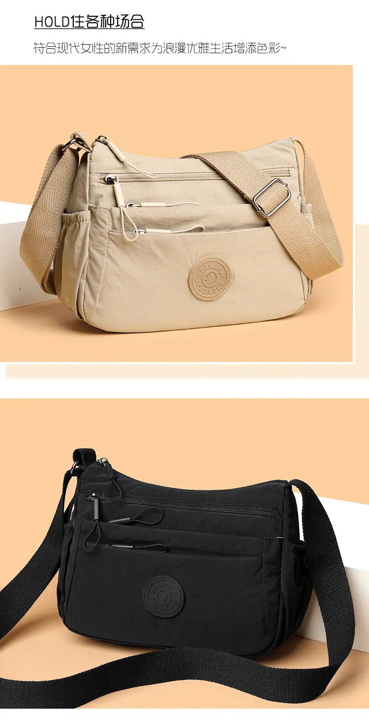 Gray Multi-Compartment Crossbody Bag for Women — feature 10