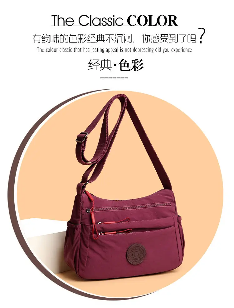 Gray Multi-Compartment Crossbody Bag for Women — feature 6
