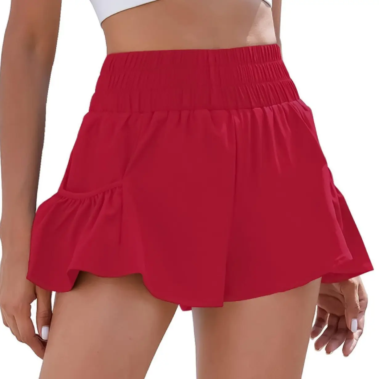 Women Polyester Quick Dry Shorts Grey 2025 - Image 12