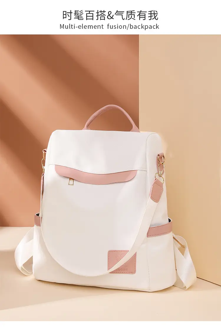 Women's Black Korean Style Dual-Use Backpack 2025 — feature 14