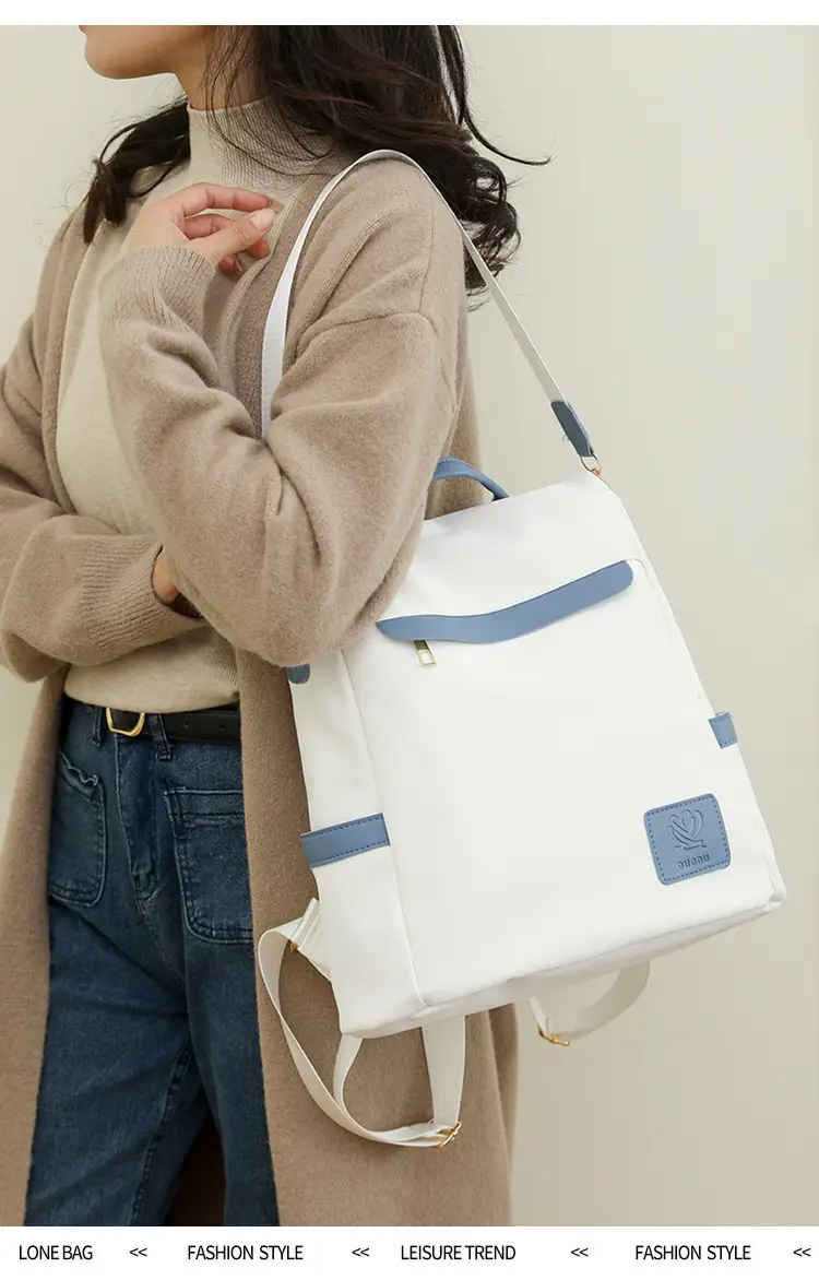 Women's Black Korean Style Dual-Use Backpack 2025 — feature 21