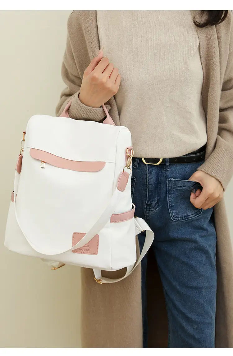 Women's Black Korean Style Dual-Use Backpack 2025 — feature 22