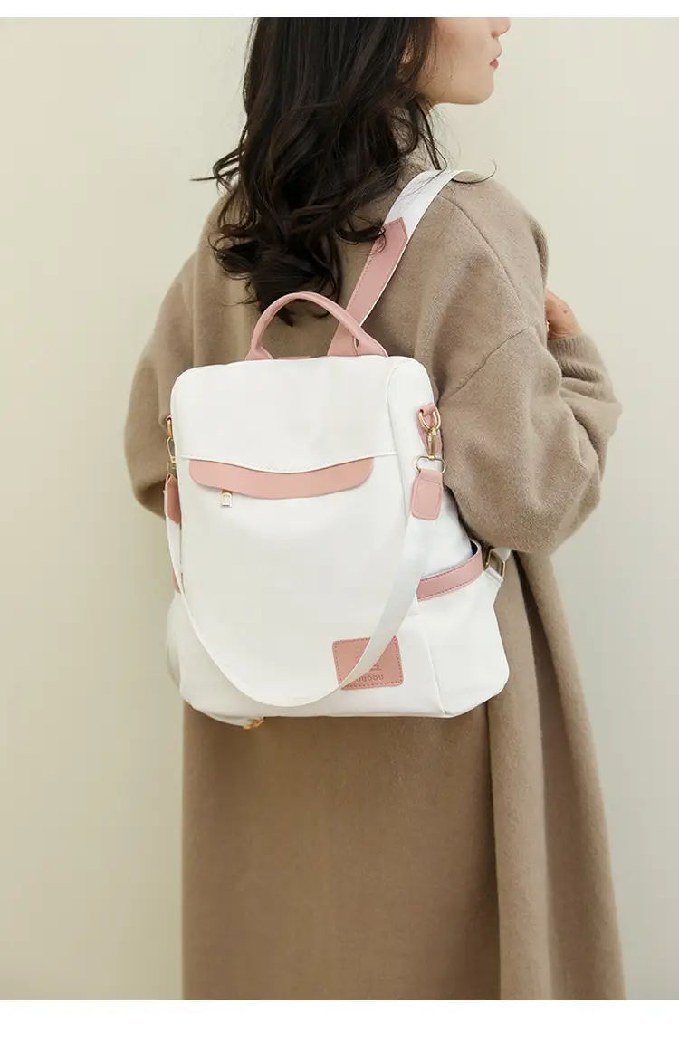 Women's Black Korean Style Dual-Use Backpack 2025 — feature 23