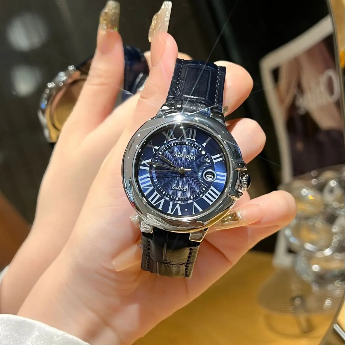 Korean Style Waterproof Calendar Watch for Men Women - Image 5