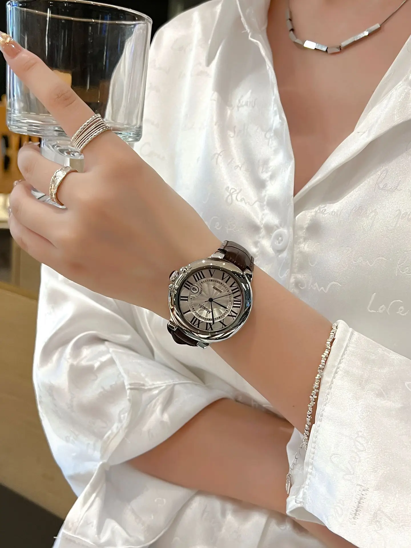 Korean Style Waterproof Calendar Watch for Men Women - Image 2
