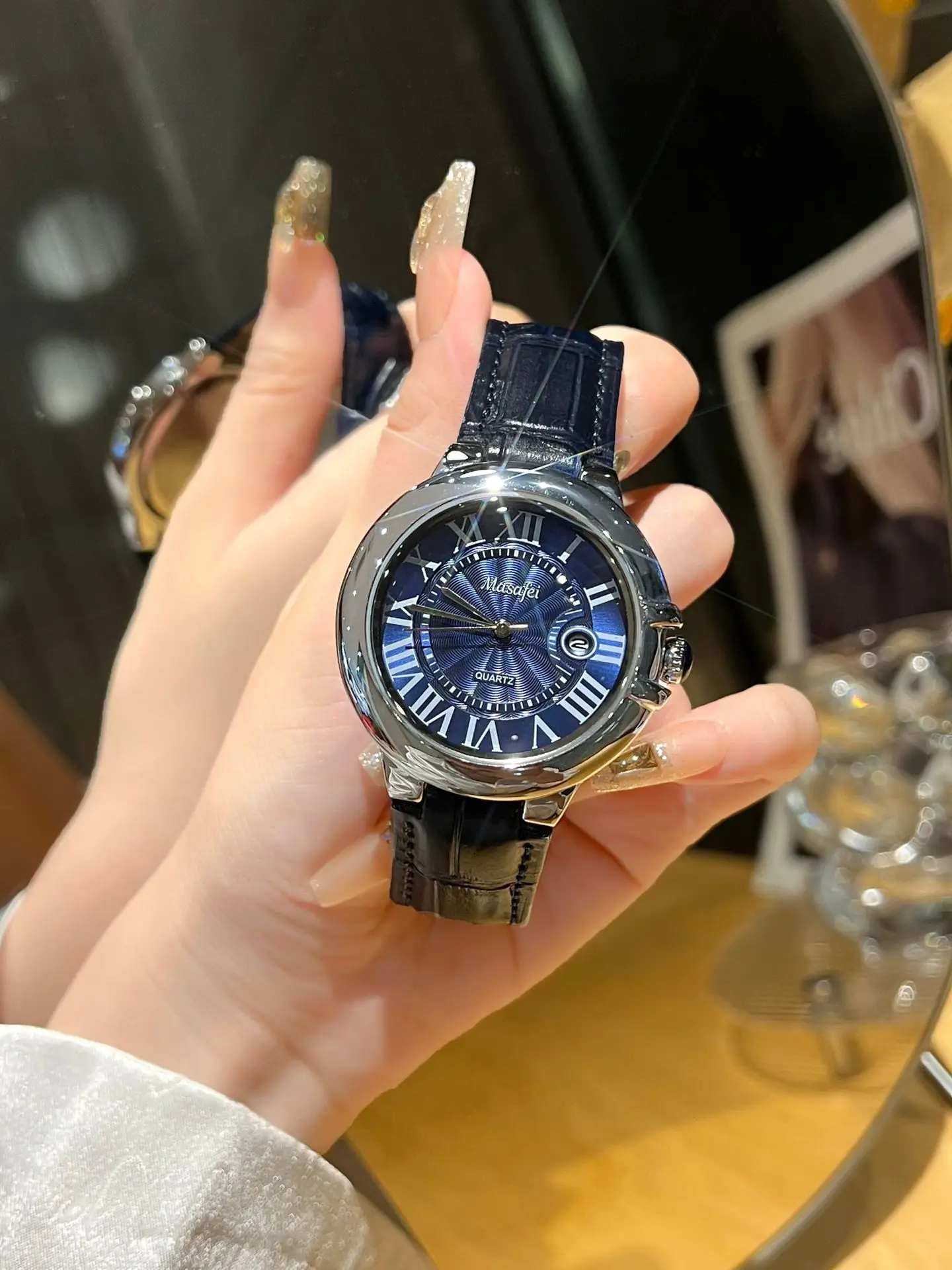 Korean Style Waterproof Calendar Watch for Men Women - Image 3