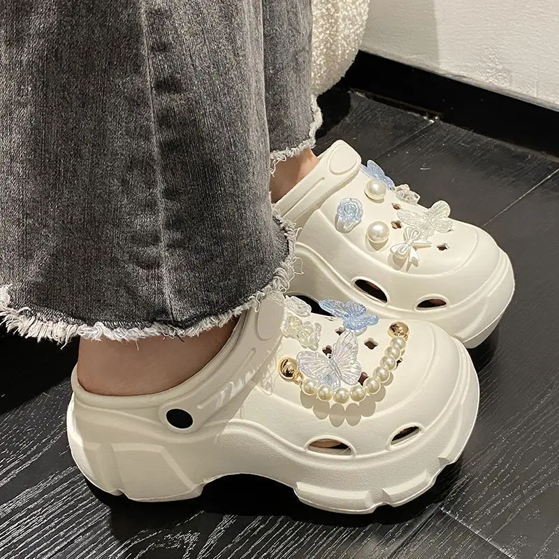 Women's Clogs with Thick Soles for Outdoor Wear, 2025 New Model, Beach Trendy, Ultra-Comfortable, Non-Slip, Closed-Toe Sandals for Women - Image 6