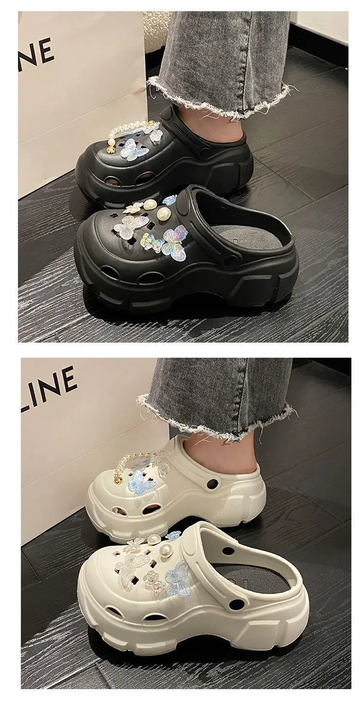 Women's Clogs with Thick Soles for Outdoor Wear, 2025 New Model, Beach Trendy, Ultra-Comfortable, Non-Slip, Closed-Toe Sandals for Women — feature 12
