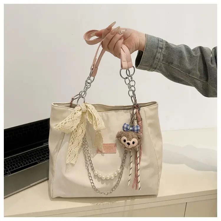 Splicing Large Capacity Chain Bag for College Students — feature 22